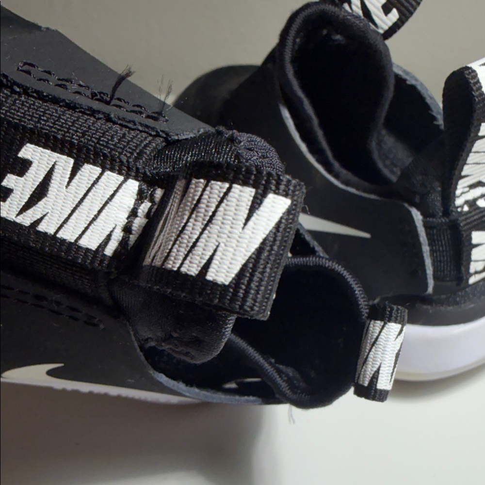 Nike Kids Black and White Slip-On Sneakers - Picture 6 of 11
